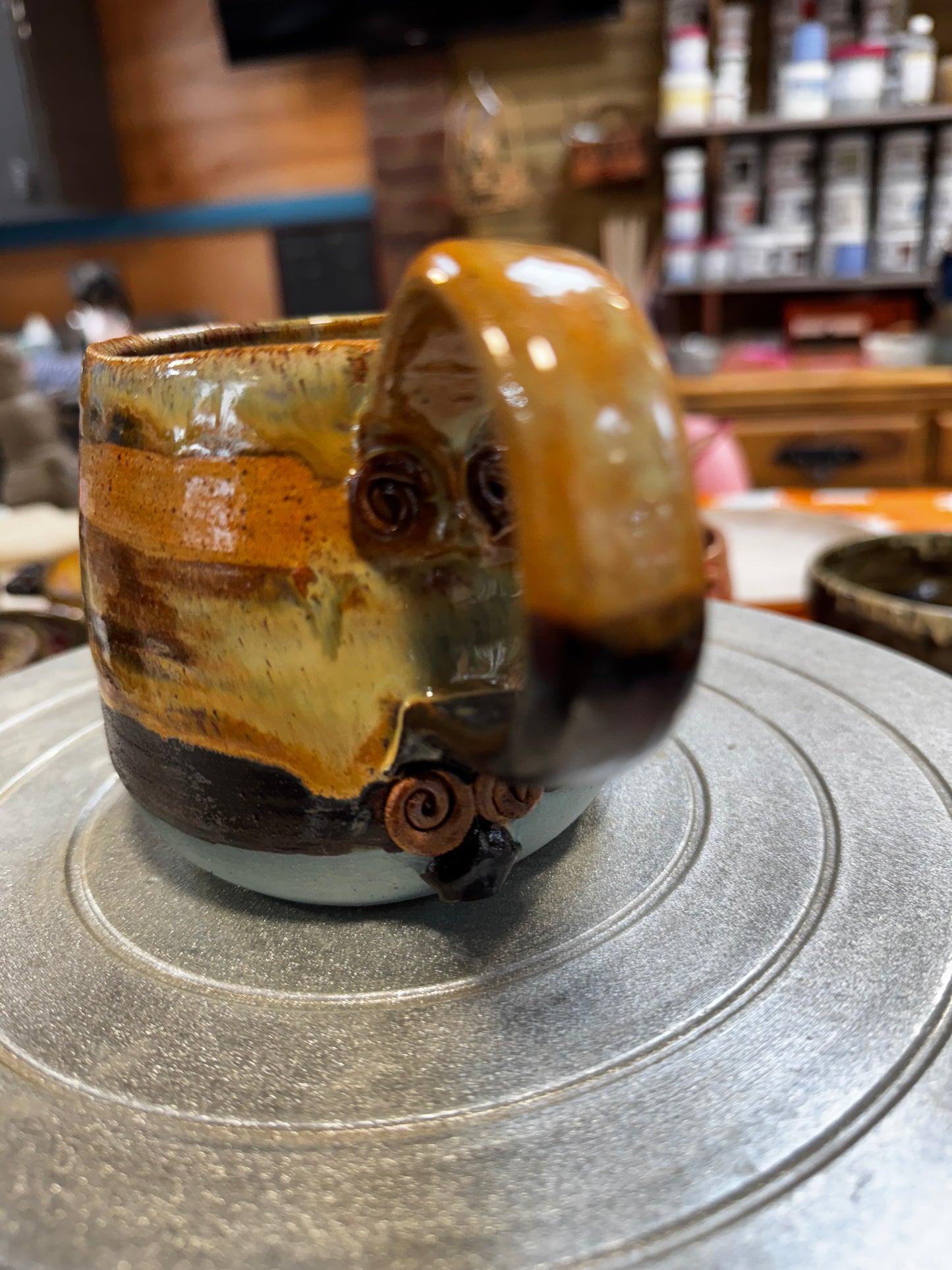 Handmade Layer Glaze Pottery Mug