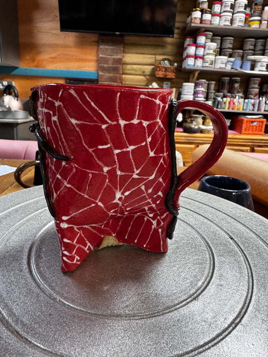 Spider Mug - A Halloween must have Stoneware Mug, Webtastic